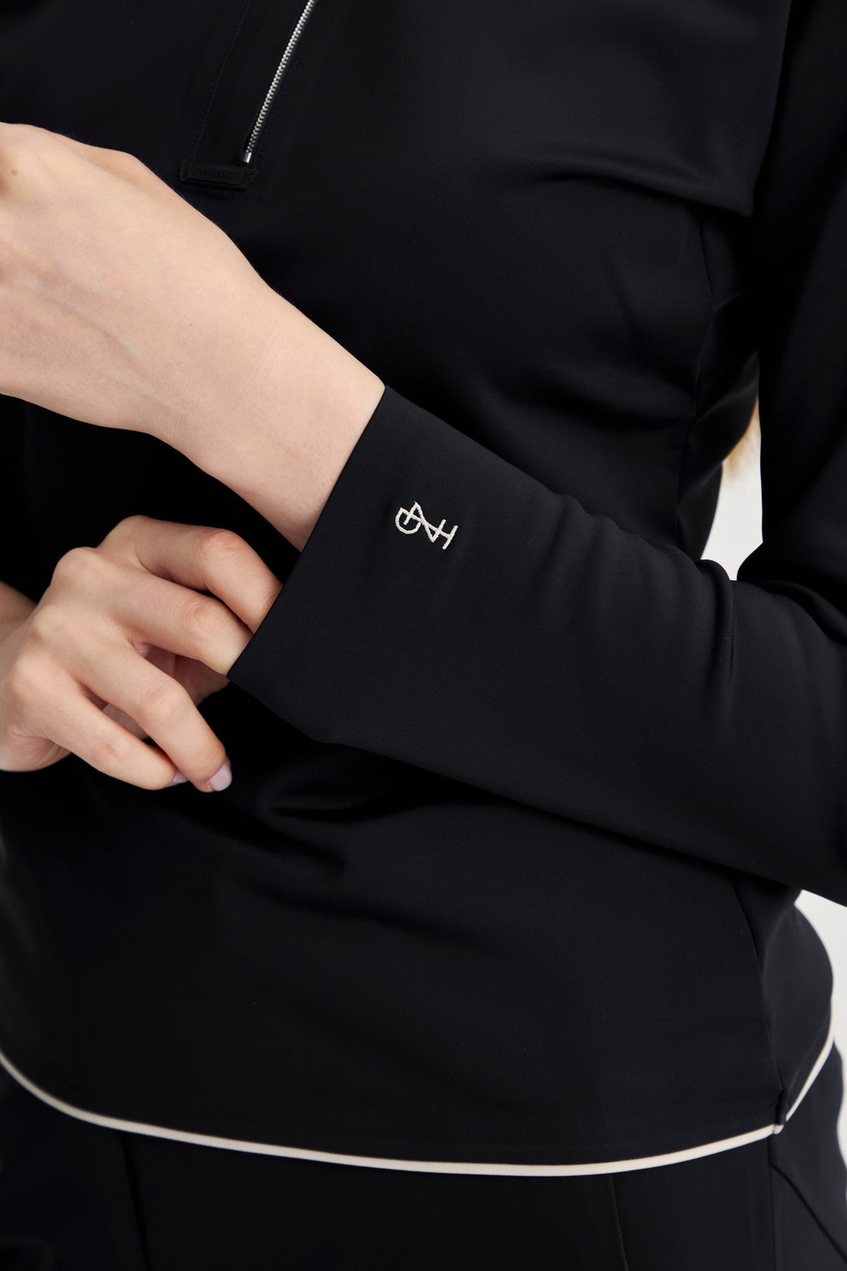 Drift Polo | Long Sleeves - Women - Black - Image 6