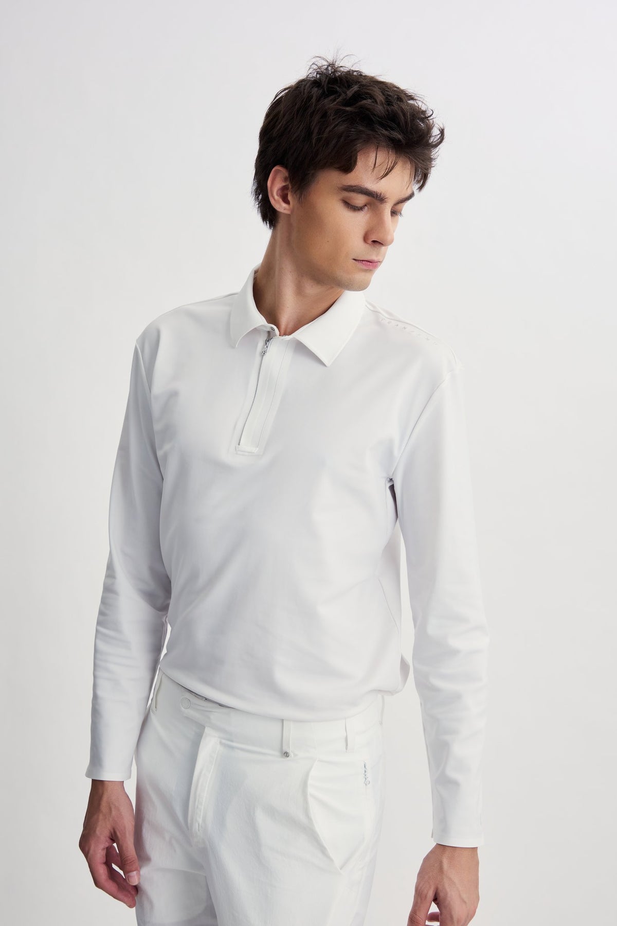 Drift Polo | Long Sleeves - Men - White - Image 6