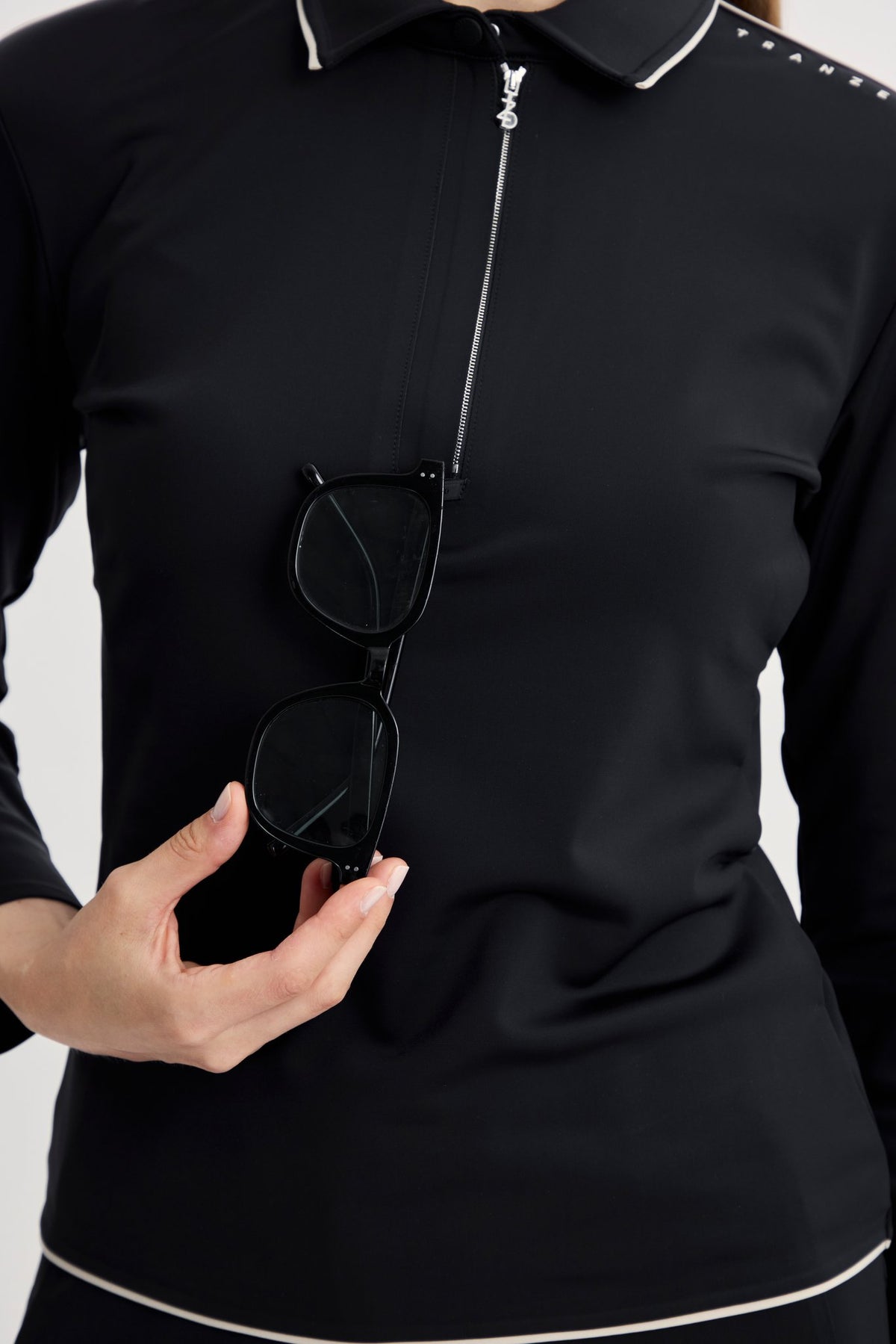 Drift Polo | Long Sleeves - Women - Black - Image 10