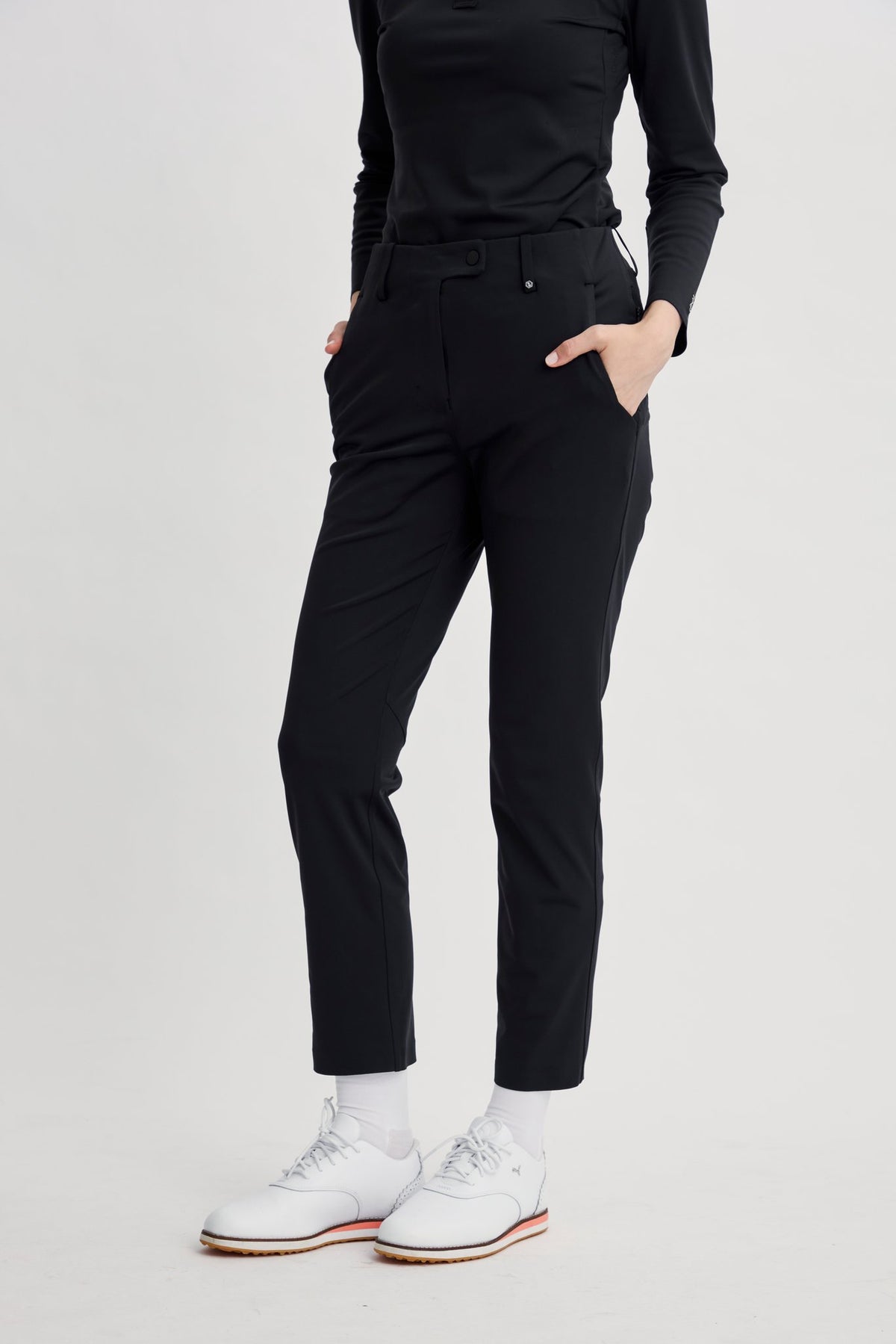 Infinite Motion Slim Trousers - Women - Black - Cover
