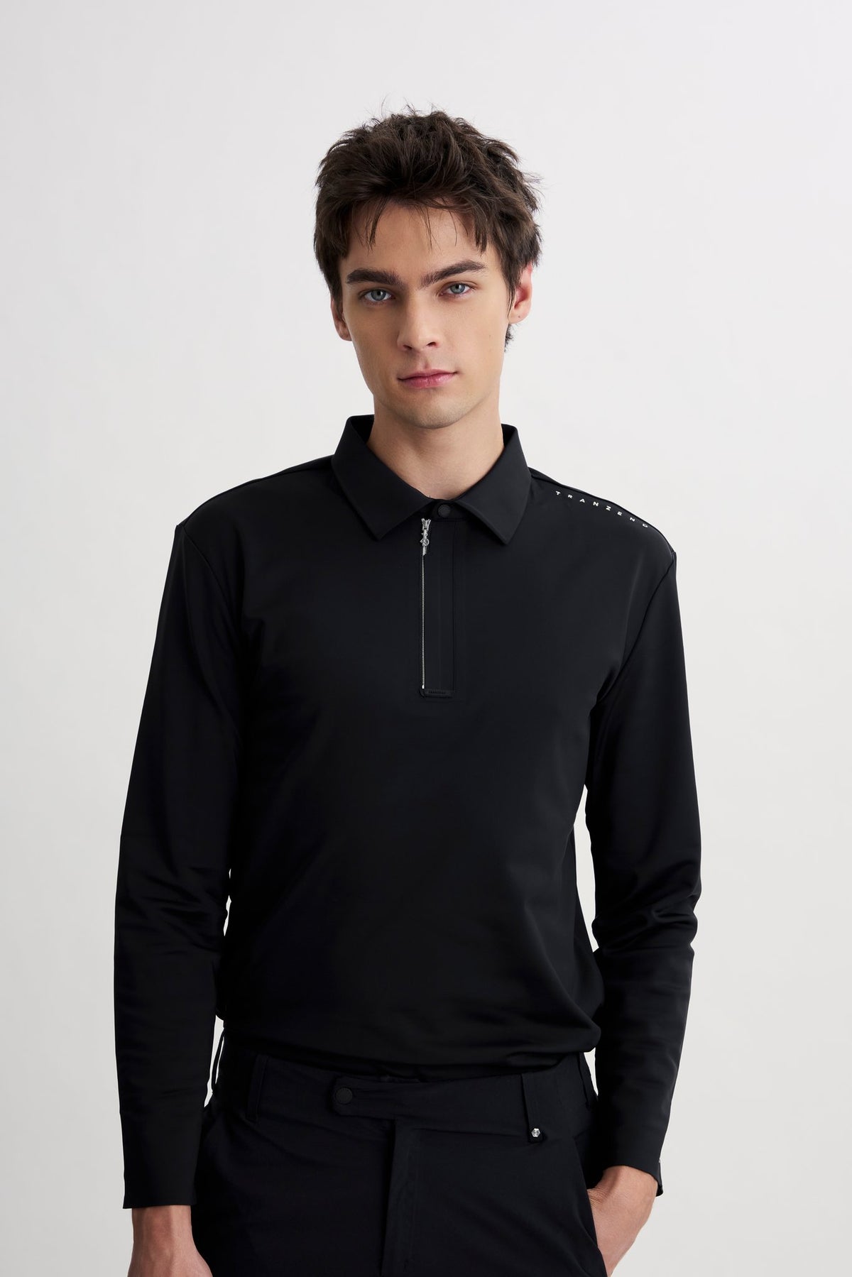 Drift Polo | Long Sleeves - Men - Black - Cover