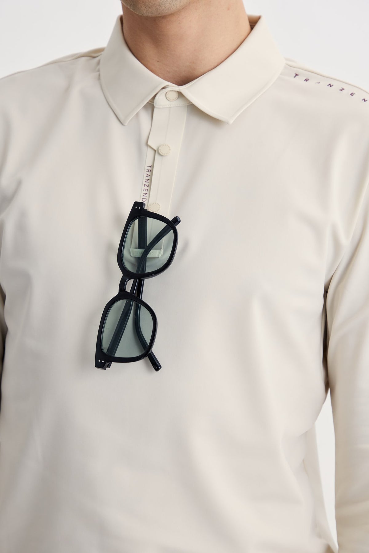 Infinite Glide Polo | Long Sleeves - Men - Beige - Second Image