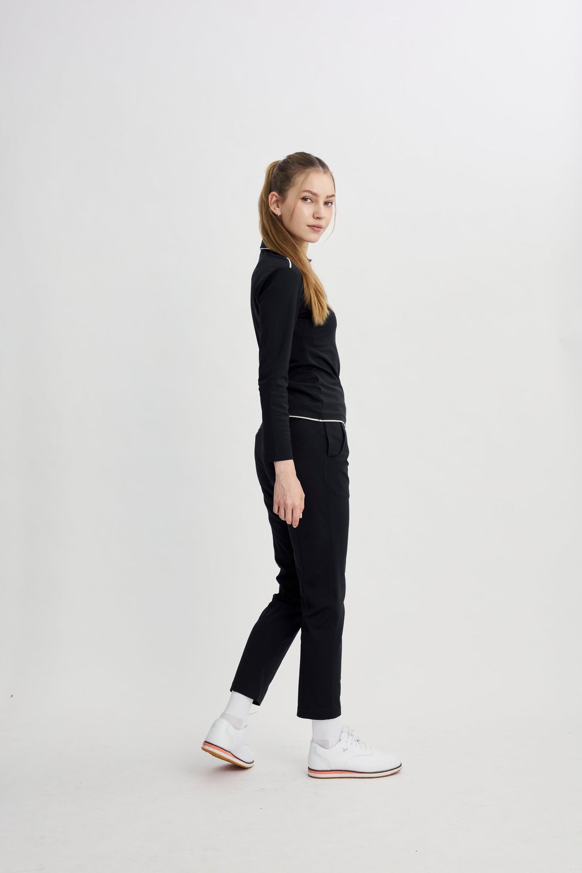 Infinite Glide Polo | Long Sleeves - Women - Black - Image 4