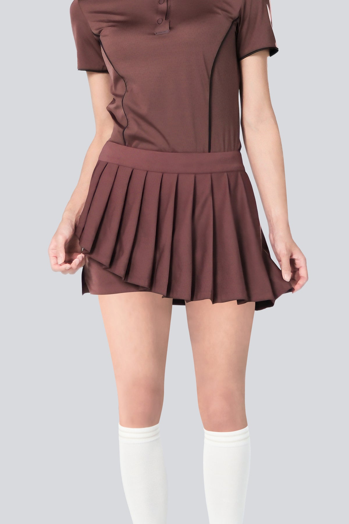 Ice Glaze Convertible Skirt - Women - Brown - Cover