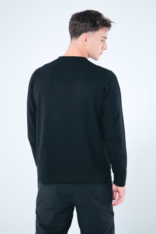 V-neck Wool Blend Sweater - Men