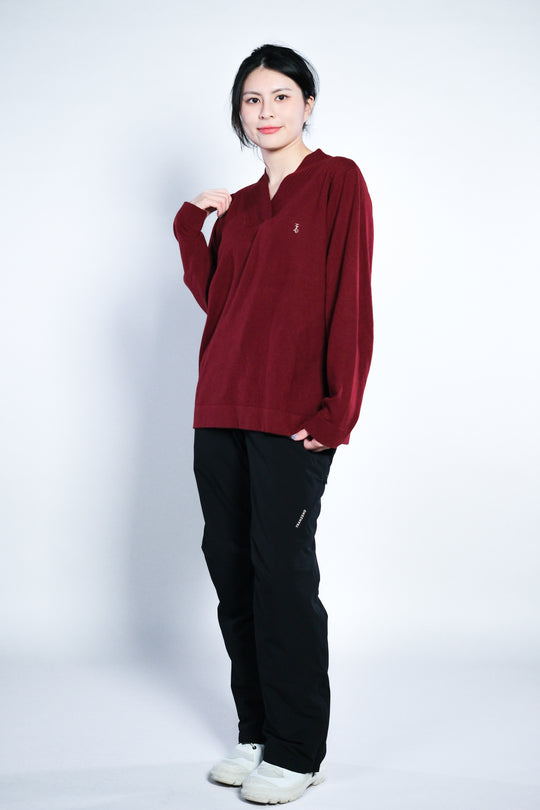 Vネック ウールブレンド セーター - メンズ