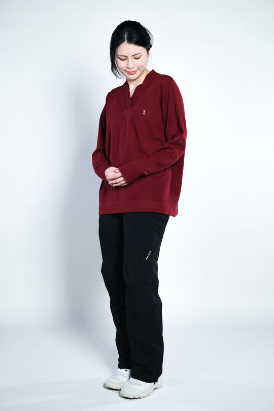 Vネック ウールブレンド セーター - メンズ