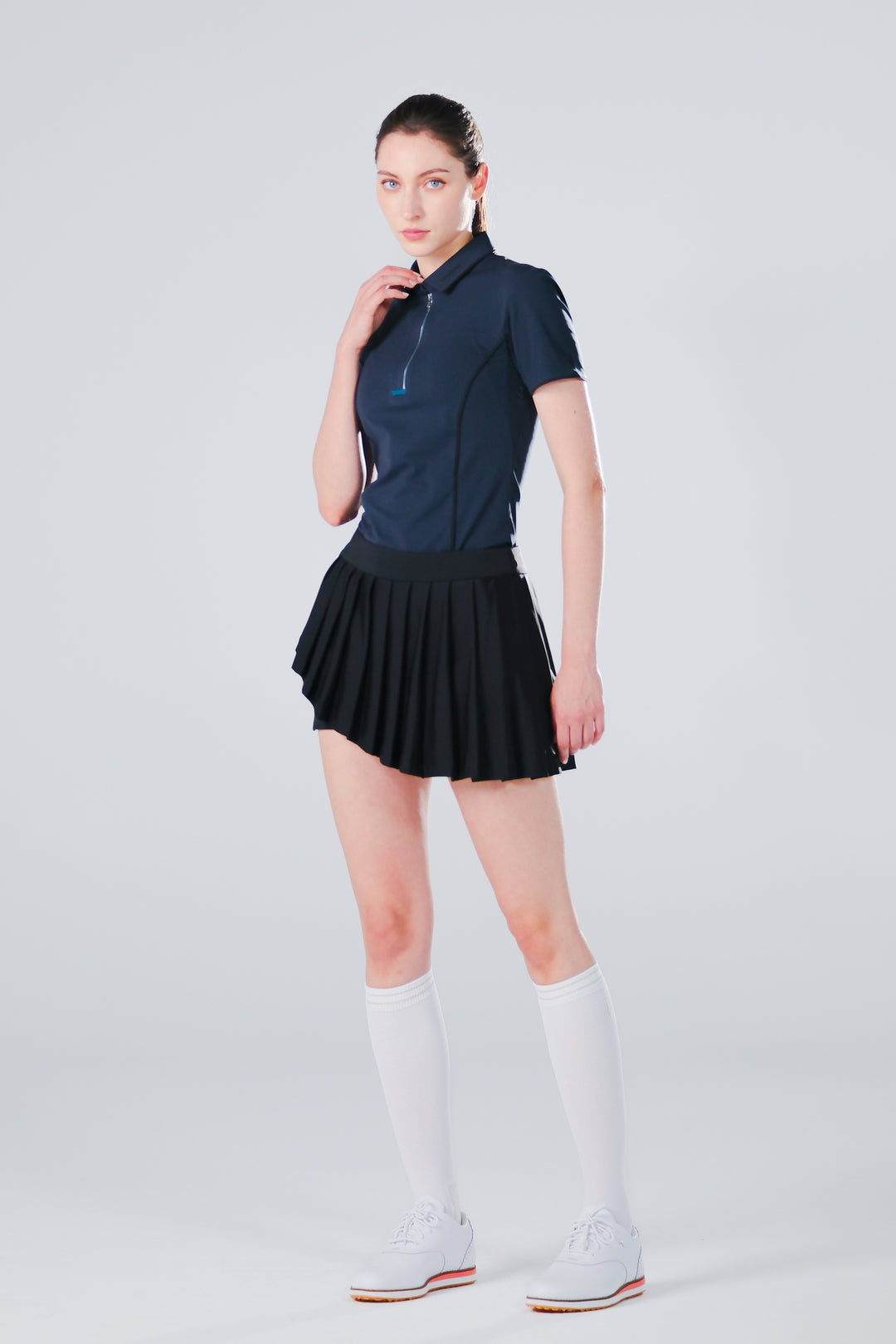 Drift Polo | Short Sleeves - Women - Navy - DSCF6646.jpg