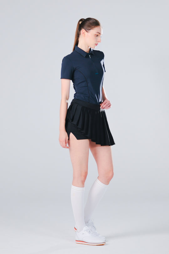 Drift Polo | Short Sleeves - Women - Navy - DSCF6648.jpg