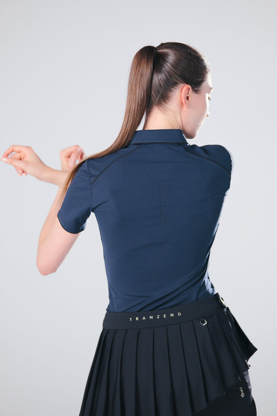 Drift Polo | Short Sleeves - Women - Navy - DSCF6688.jpg