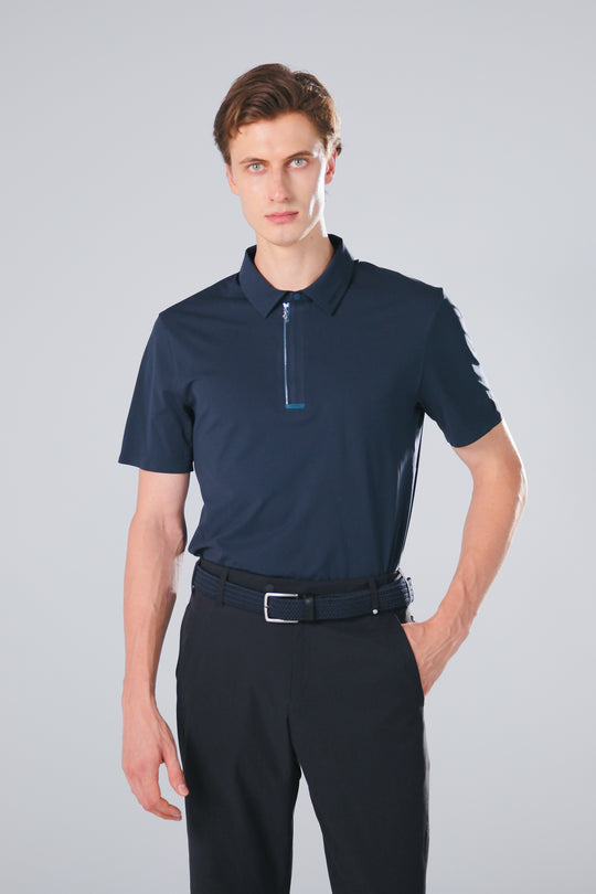 Drift Polo | Short Sleeves - Men - Navy - DSCF6728.jpg