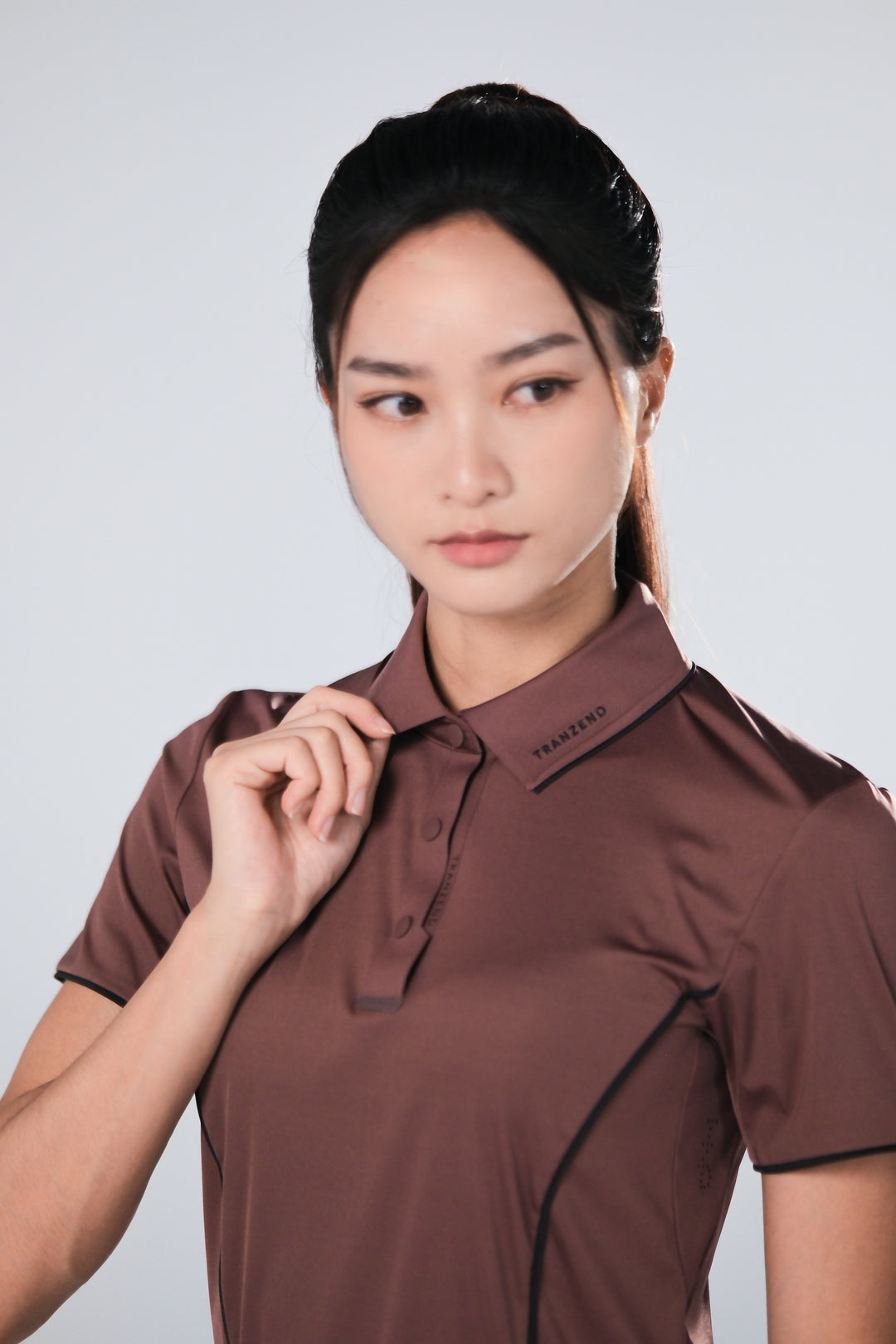 Ice Glaze Polo | Short Sleeves - Women - Brown - DSCF8331.jpg
