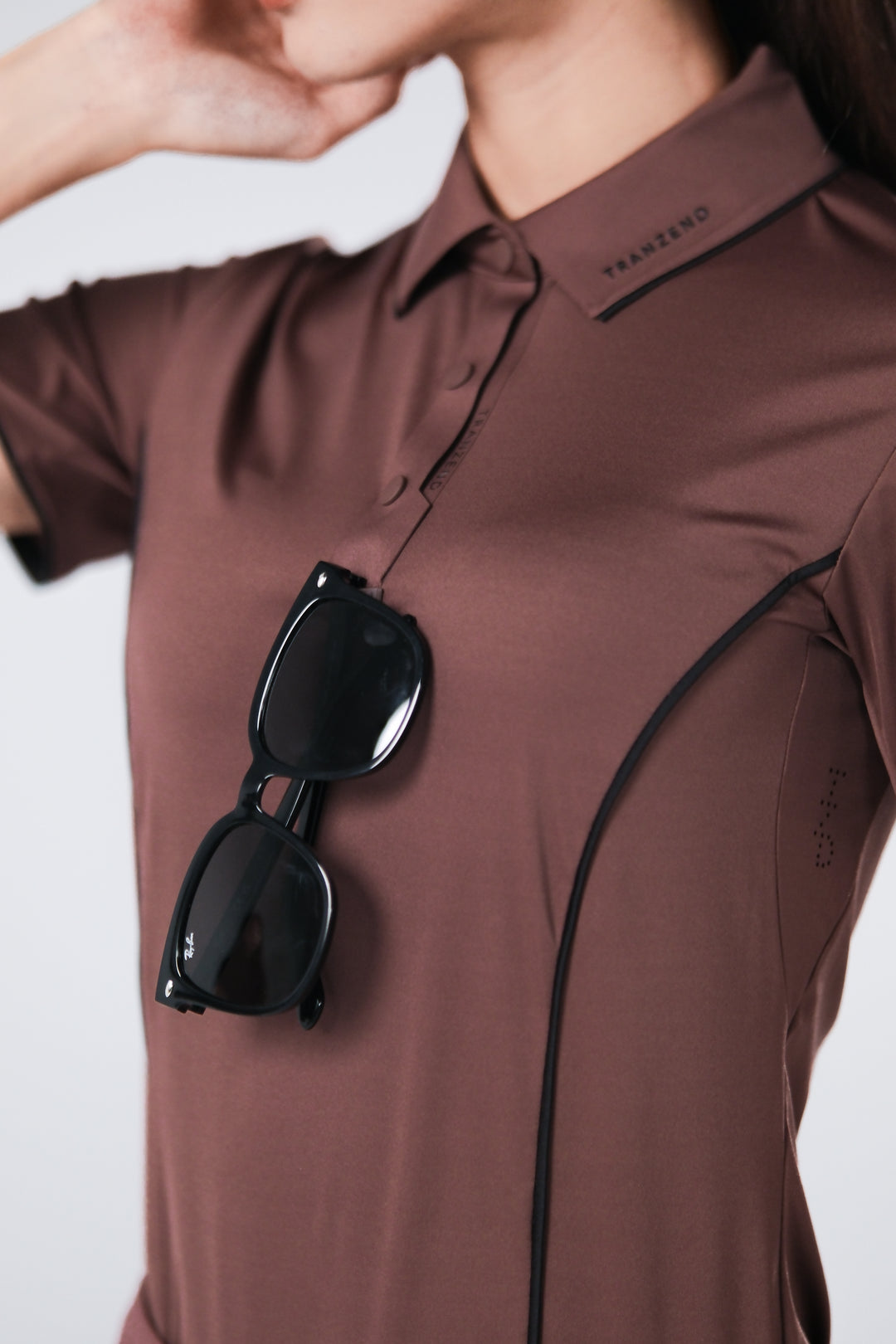 Ice Glaze Polo | Short Sleeves - Women - Brown - DSCF8343.jpg