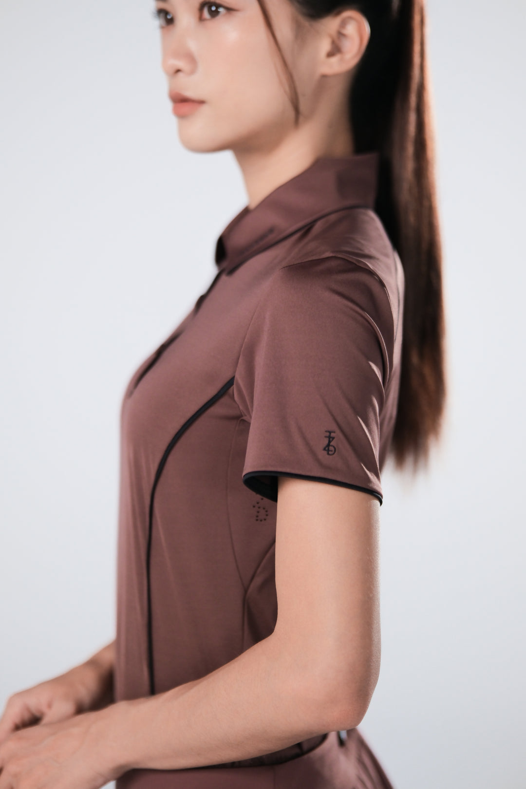 Ice Glaze Polo | Short Sleeves - Women - Brown - DSCF8352.jpg