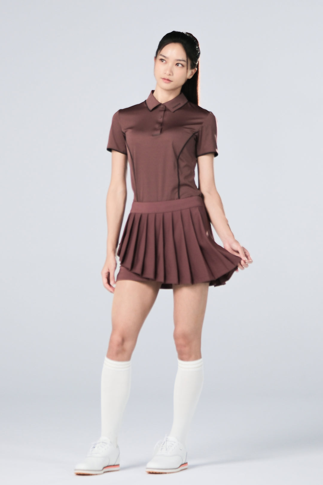 Ice Glaze Convertible Skirt - Women - Brown - DSCF8373.jpg