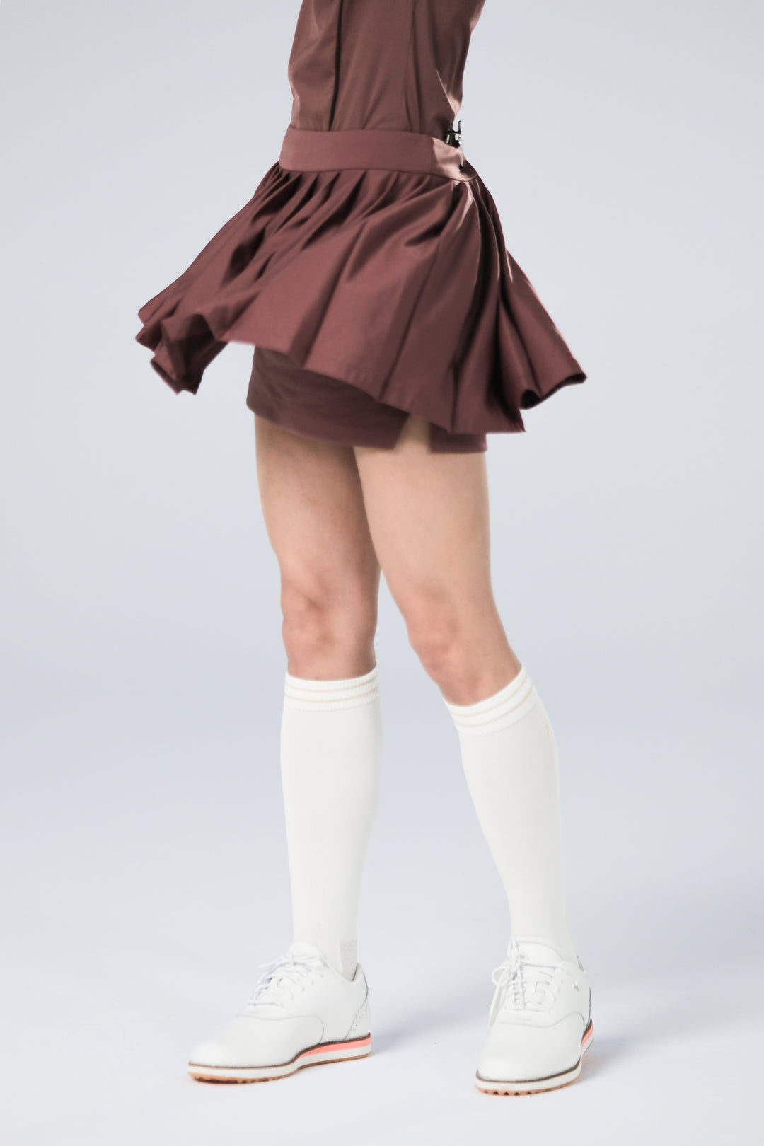 Ice Glaze Convertible Skirt - Women - Brown - DSCF8390.jpg