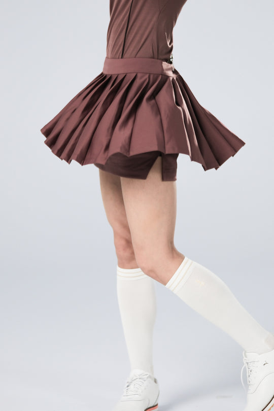Ice Glaze Convertible Skirt - Women - Brown - DSCF8404.jpg