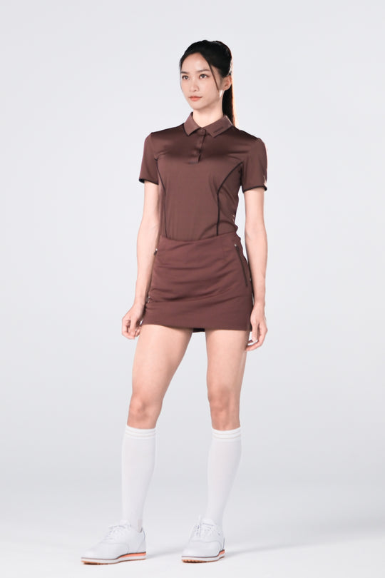 Ice Glaze Convertible Skirt - Women - Brown - DSCF8439.jpg