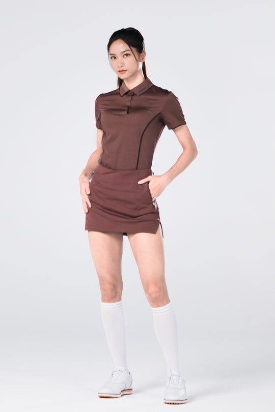 Ice Glaze Convertible Skirt - Women - Brown - DSCF8443.jpg