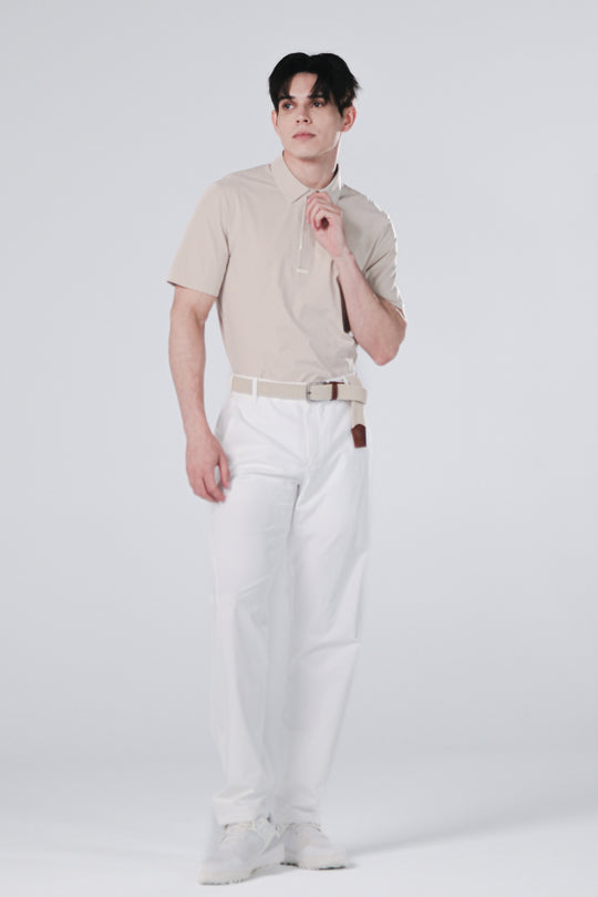 Drift Polo | Short Sleeves - Men - Beige - DSCF8556.jpg