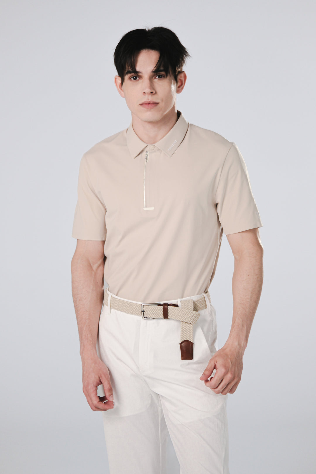 Drift Polo | Short Sleeves - Men - Beige - DSCF8557.jpg