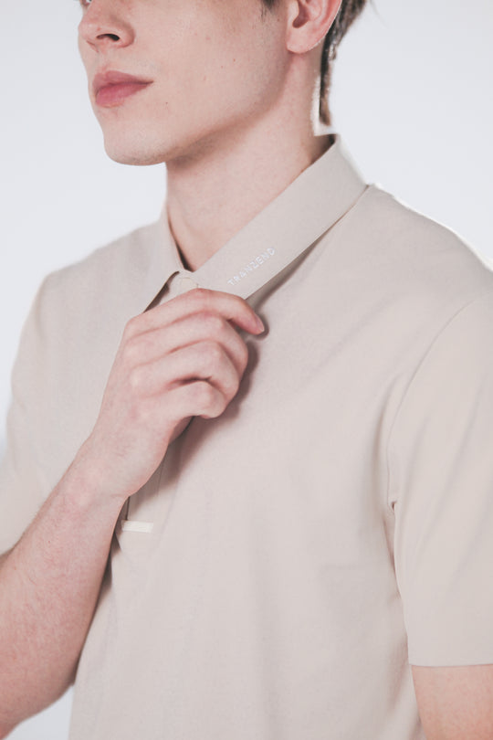Drift Polo | Short Sleeves - Men - Beige - DSCF8567.jpg
