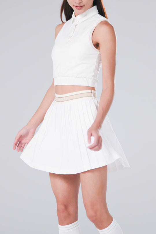 Drift Pleated Skirt - Women - White - DSCF9924.jpg