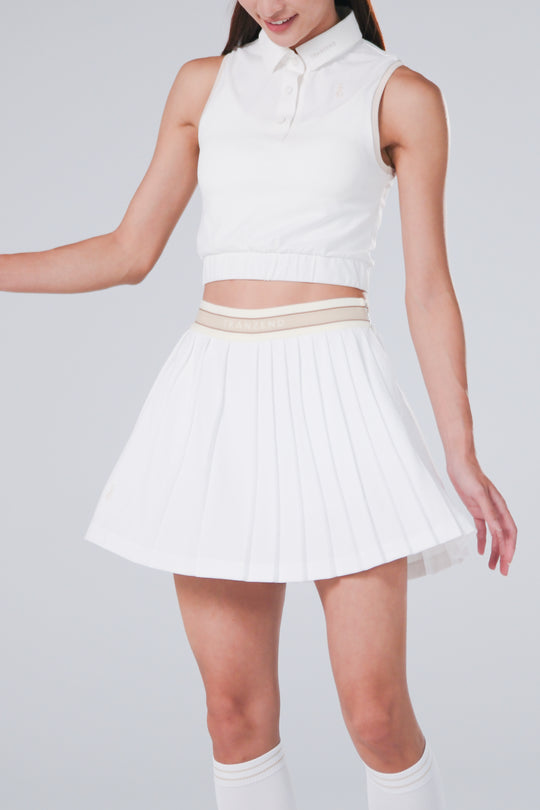 Drift Pleated Skirt - Women - White - DSCF9930.jpg