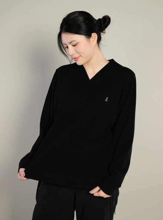 Vネック ウールブレンド セーター - メンズ