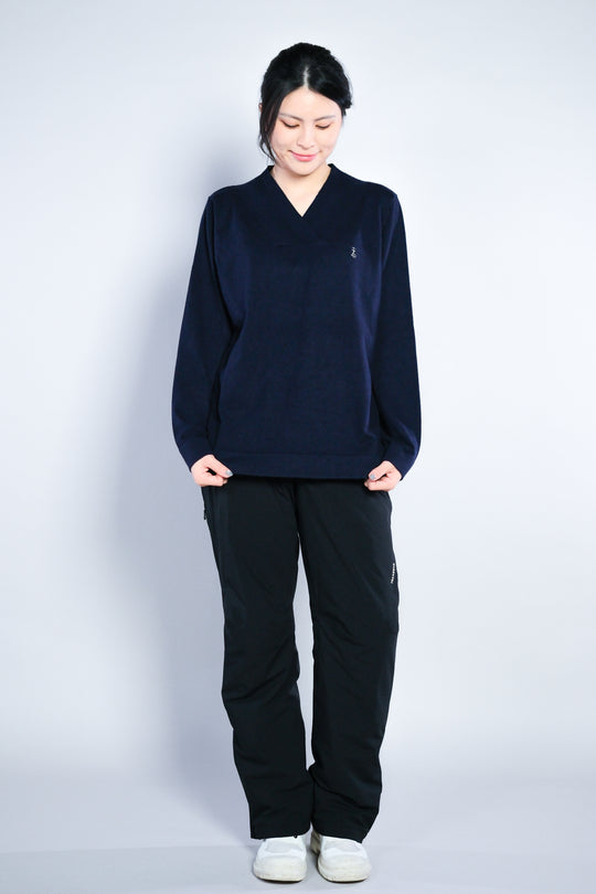 Vネック ウールブレンド セーター - メンズ