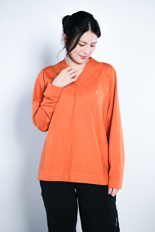 Vネック ウールブレンド セーター - メンズ