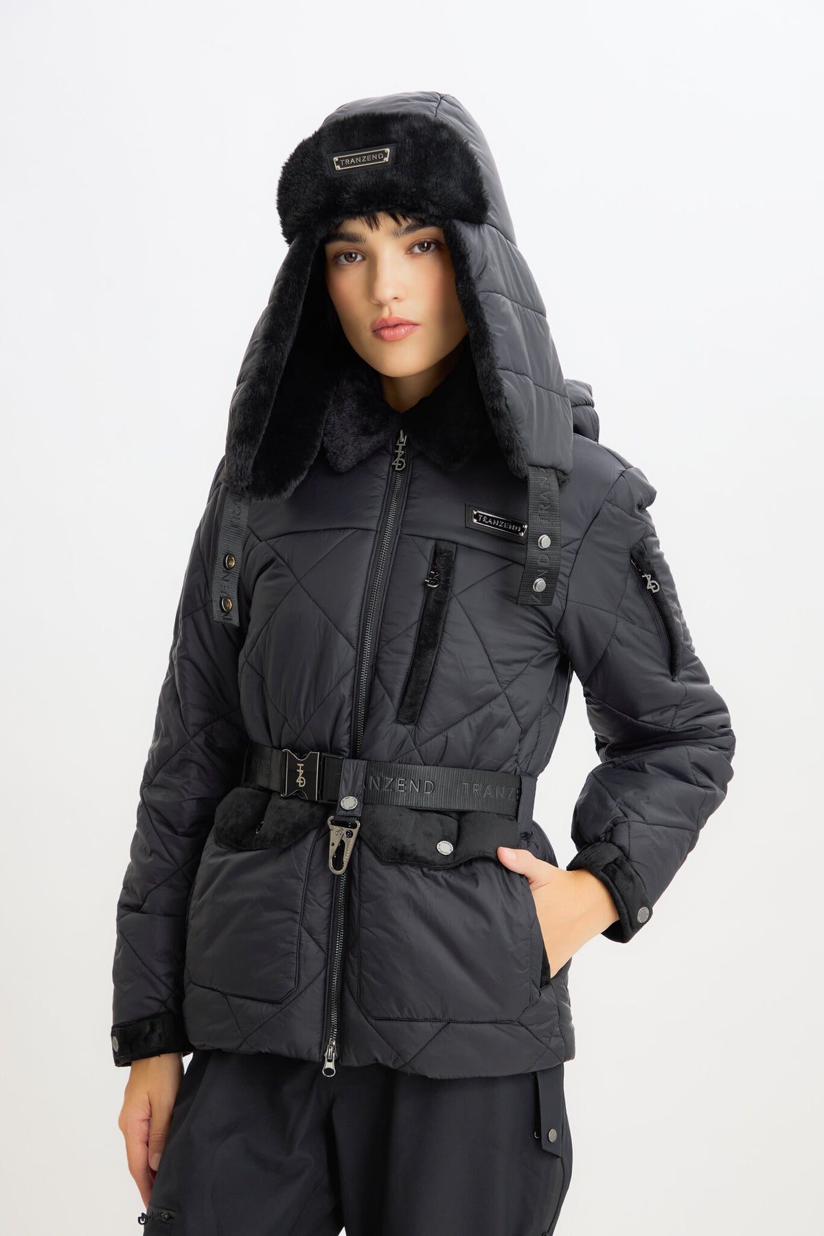 Alpine Puffer Jacket - Black - Women - Image 6