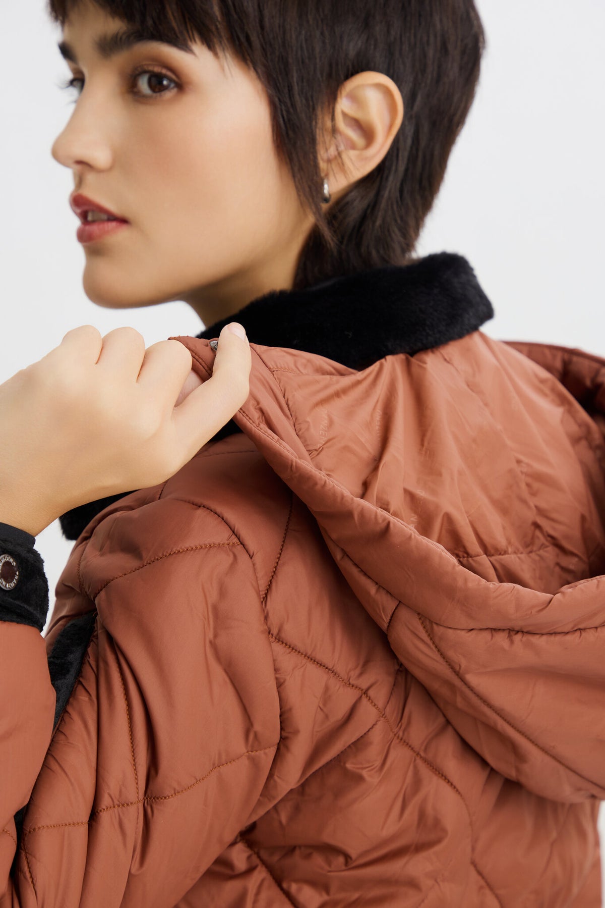 Alpine Puffer Jacket - Brown - Women - Image 13