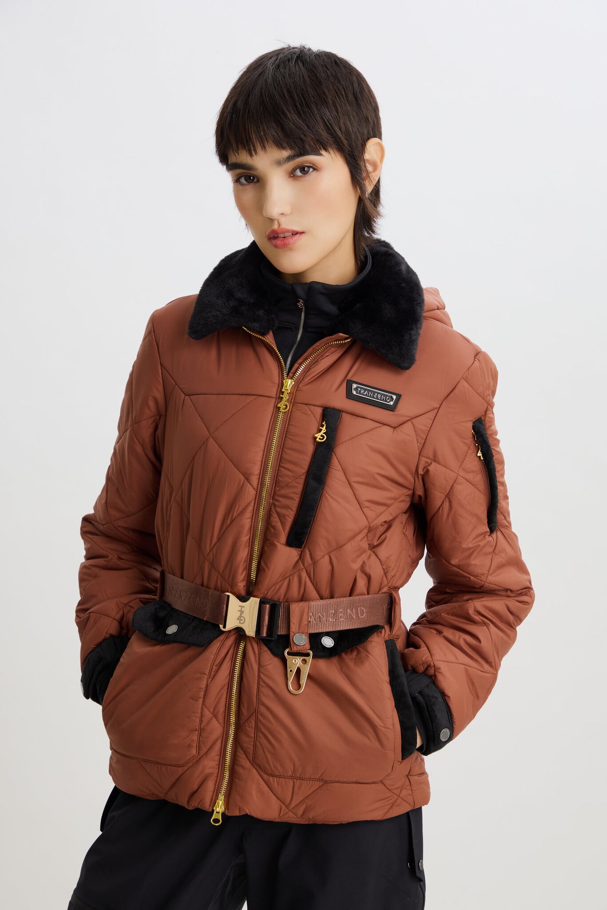 Alpine Puffer Jacket - Brown - Women - Cover