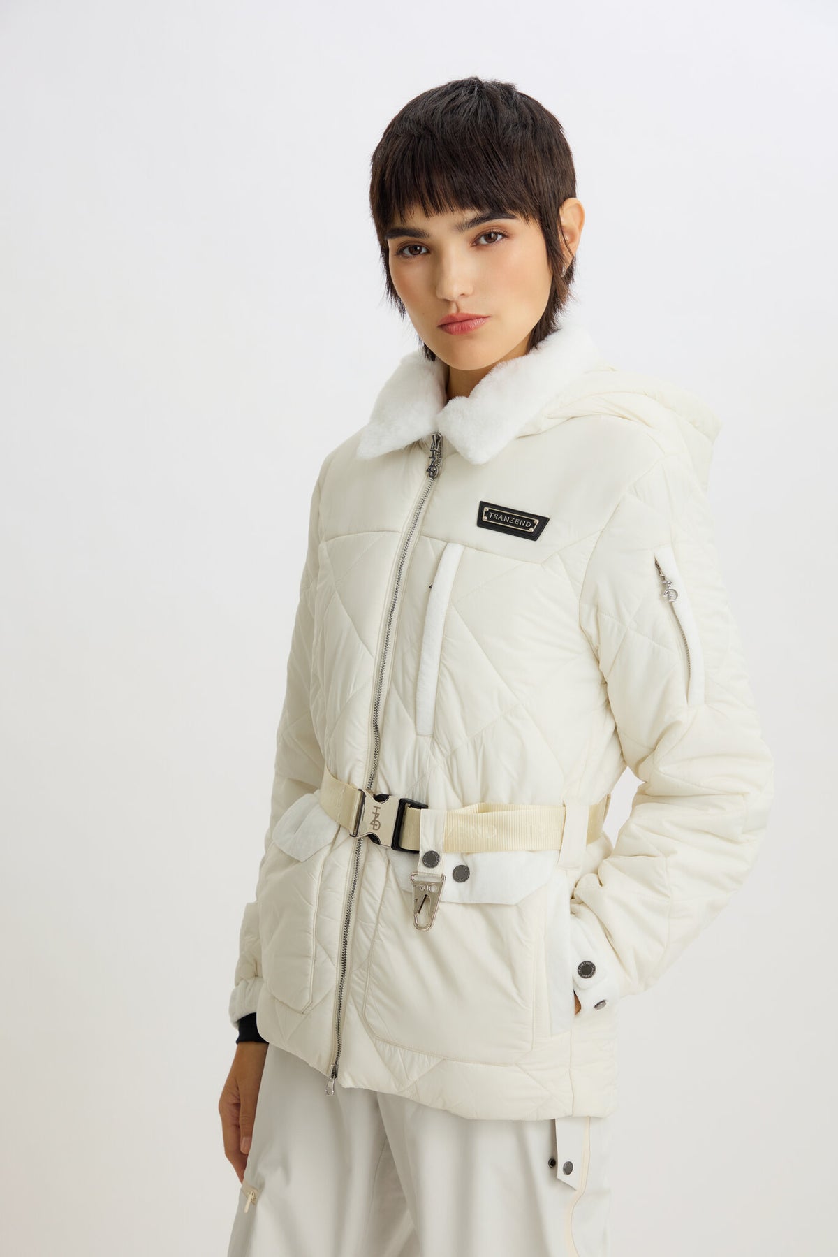 Alpine Puffer Jacket - White - Women - Image 4