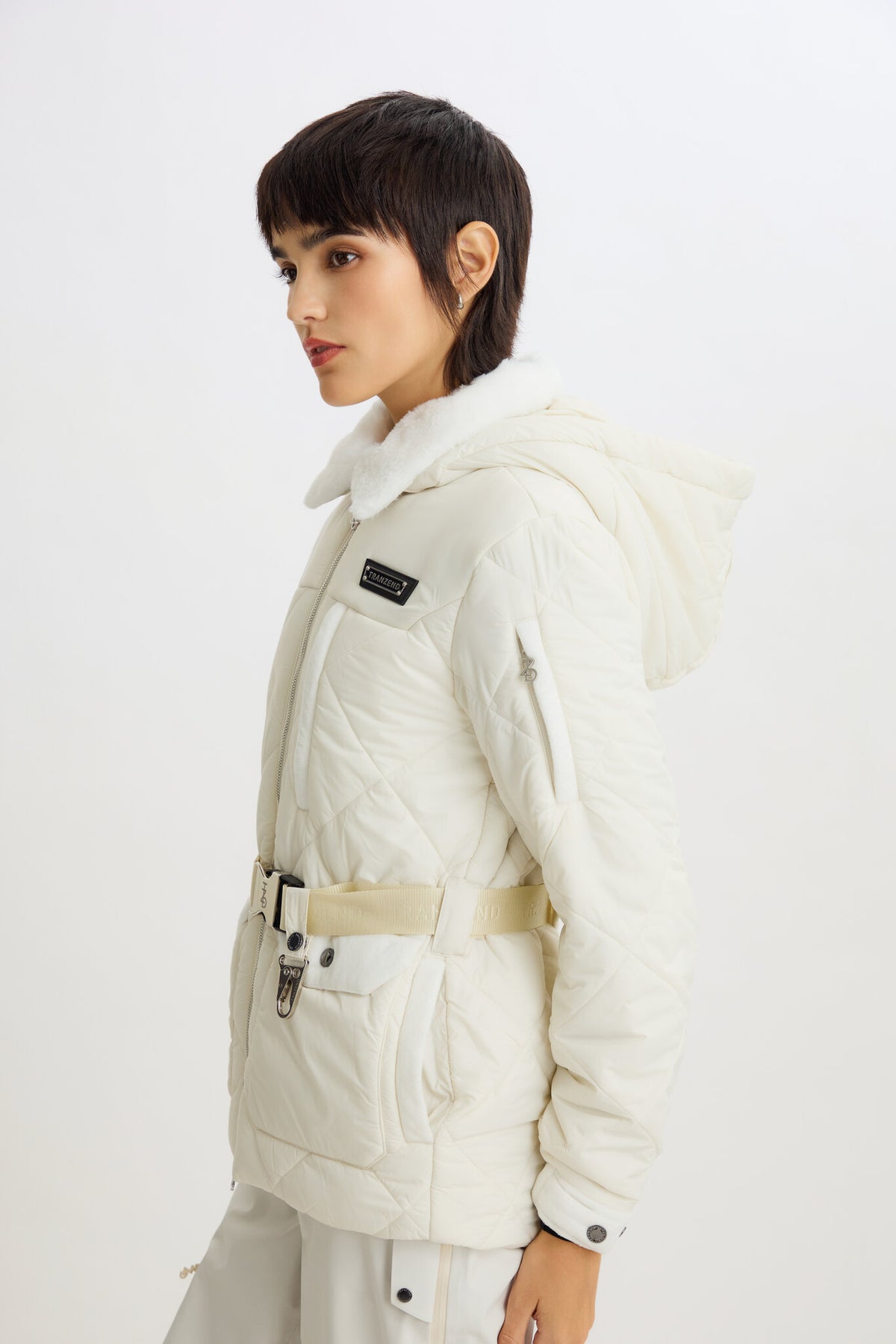 Alpine Puffer Jacket - White - Women - Image 7