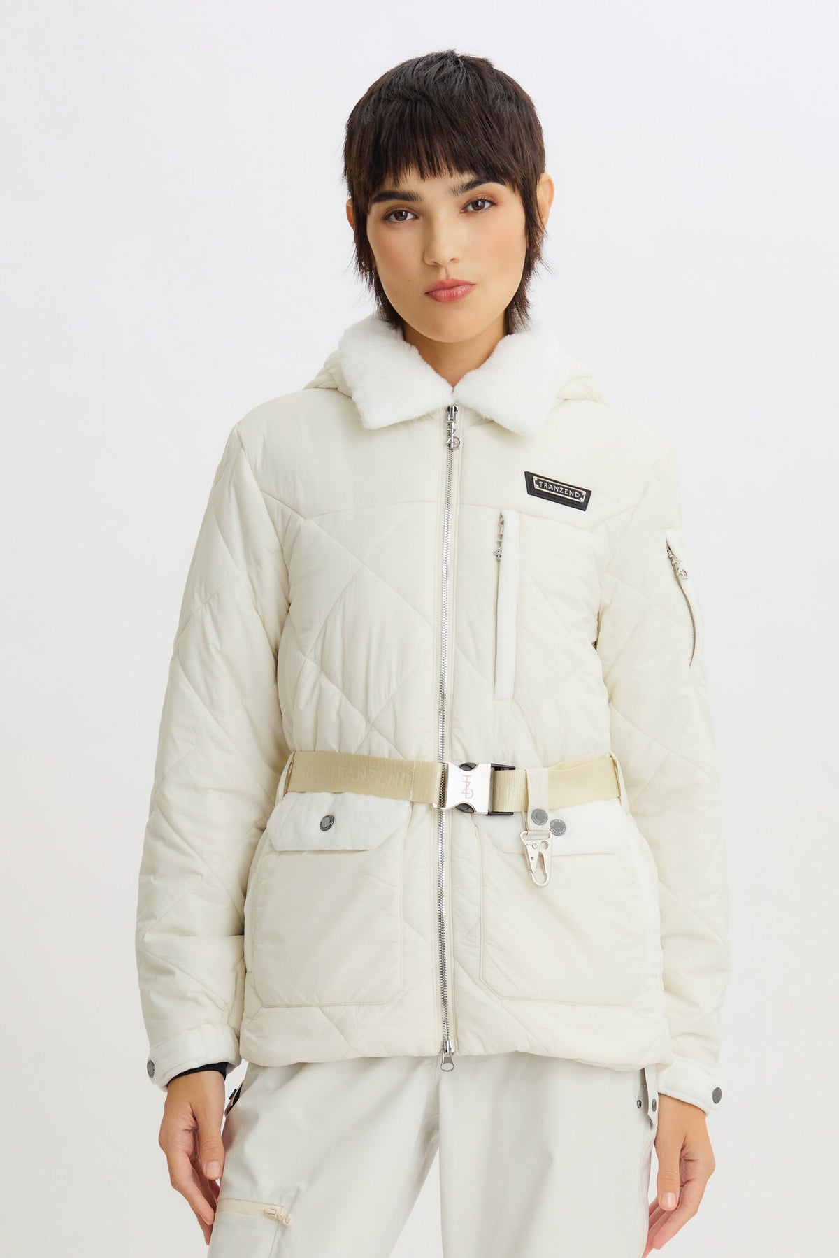 Alpine Puffer Jacket - White - Women - Cover