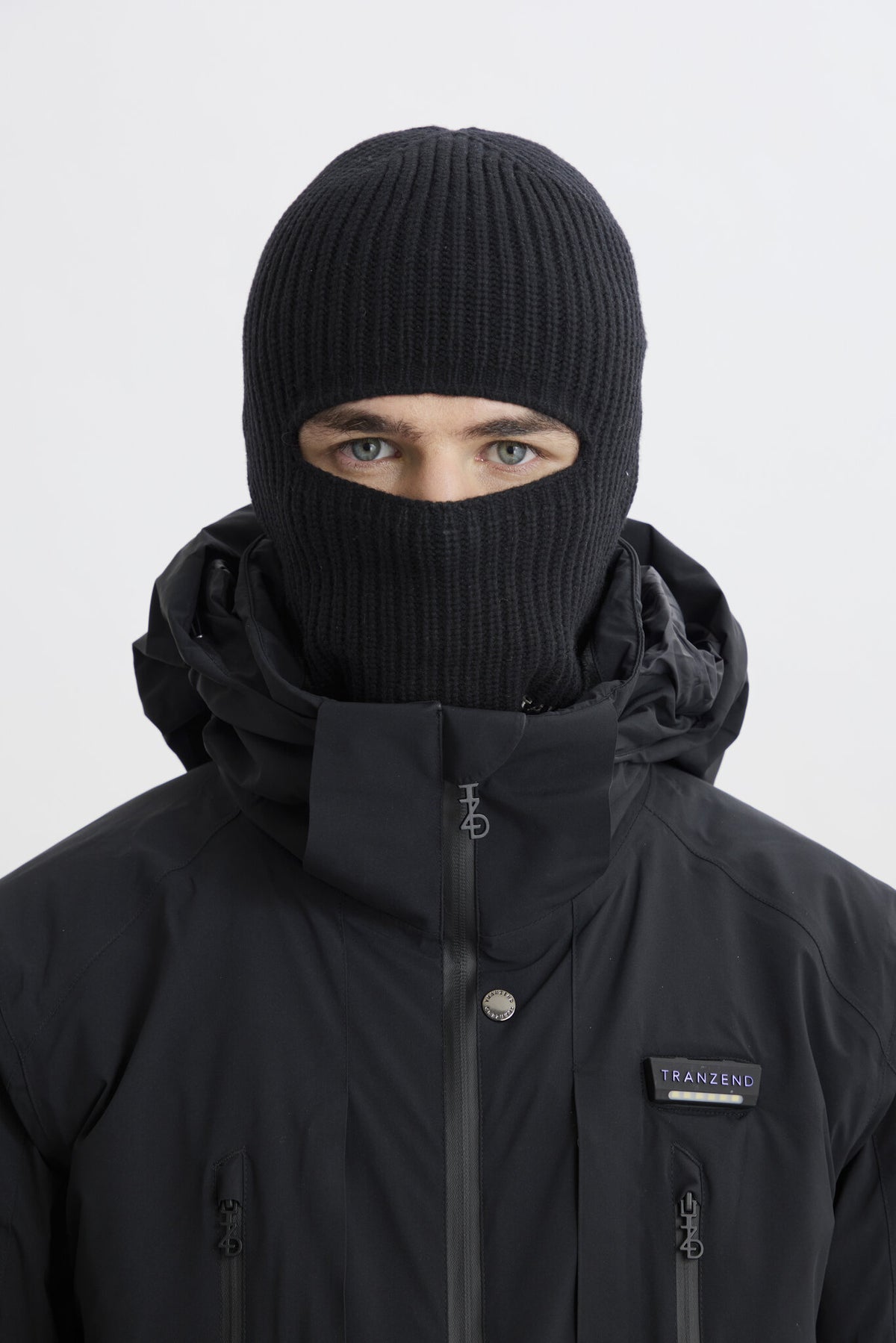 Balaclava Knitted Hat - Black - Men - Image 7