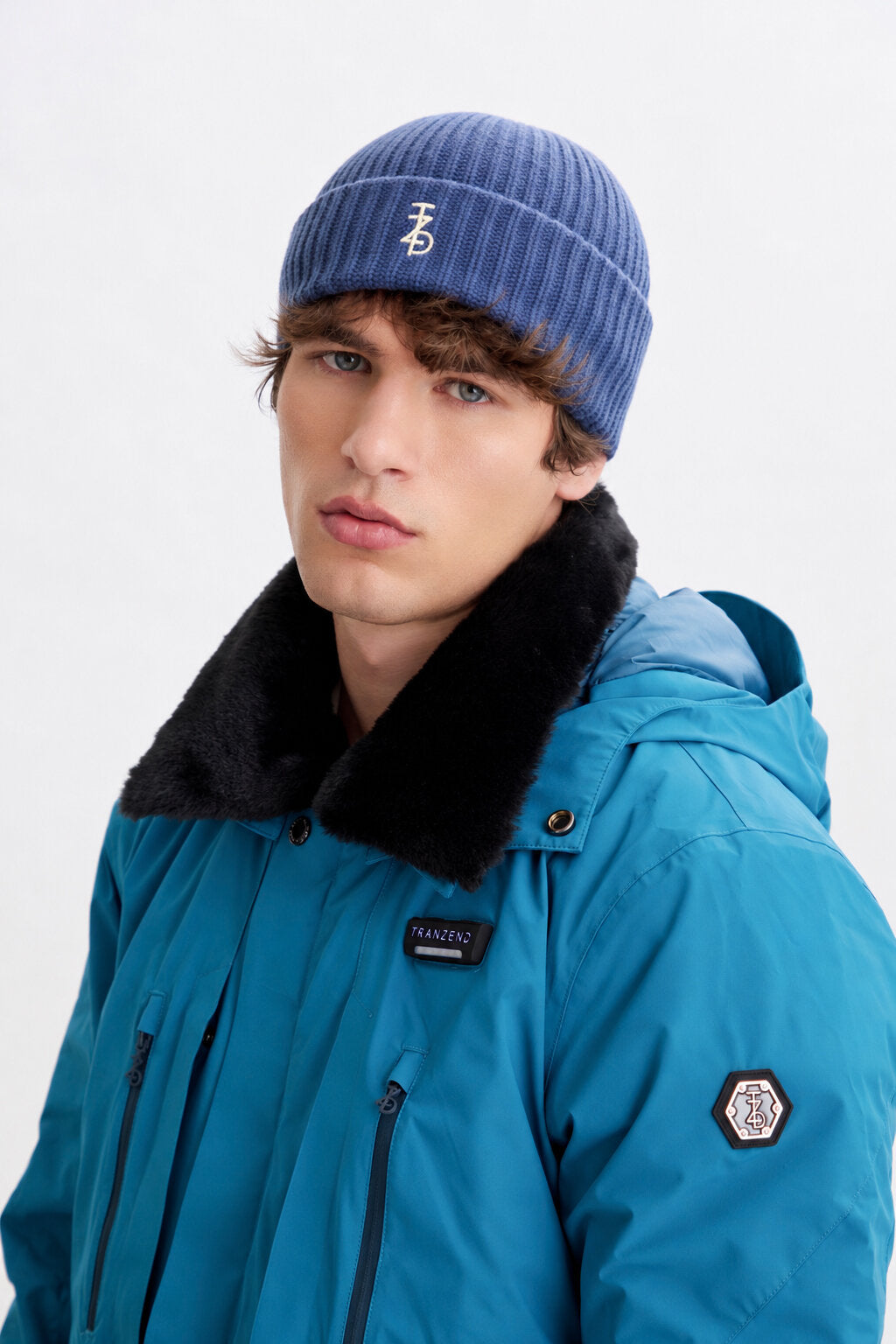 Balaclava Knitted Hat - Navy - Men - Cover