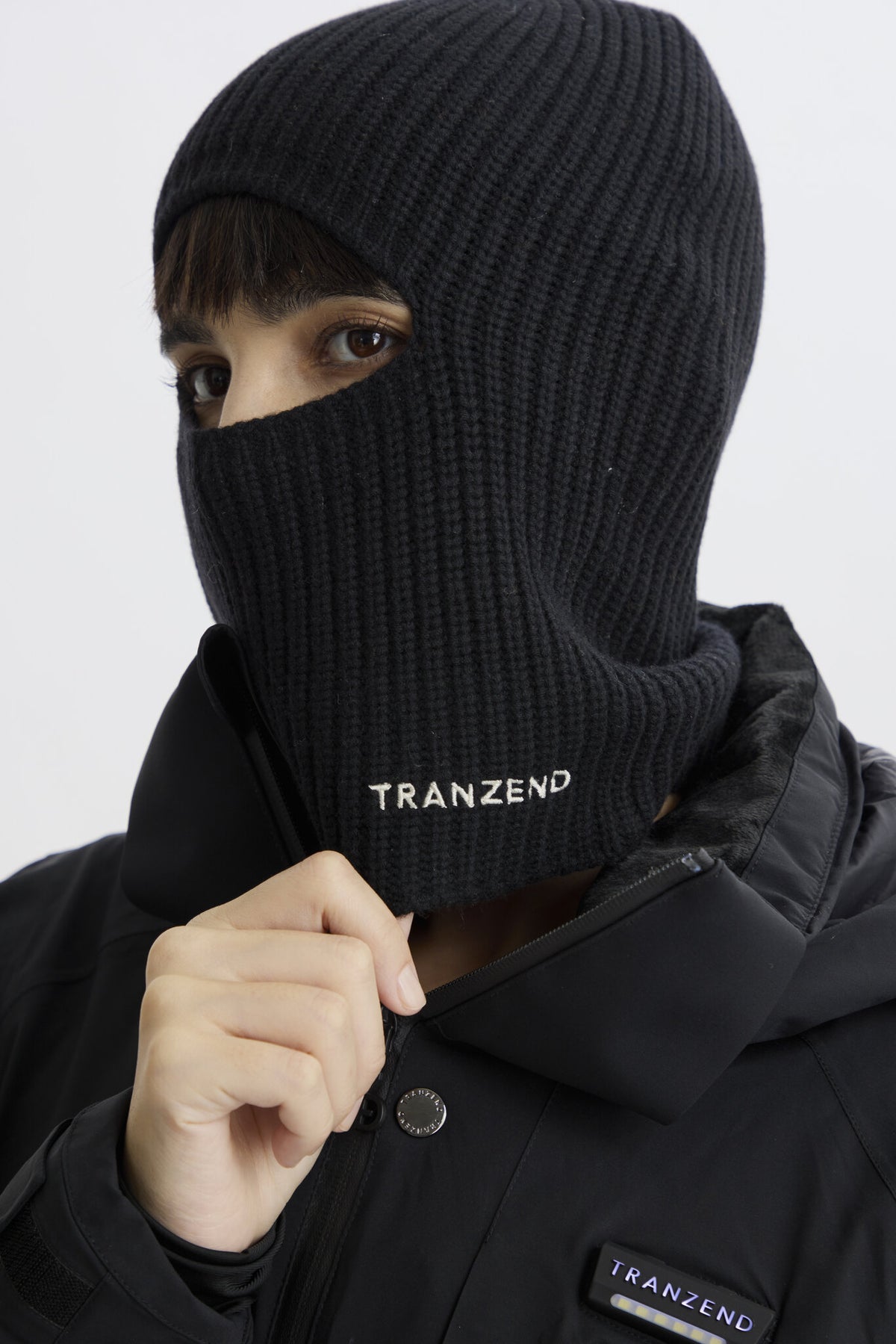 Balaclava Knitted Hat - Black - Women - Image 5