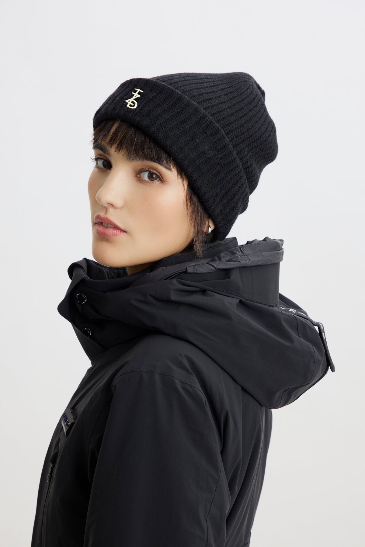 Balaclava Knitted Hat - Black - Women - Image 6