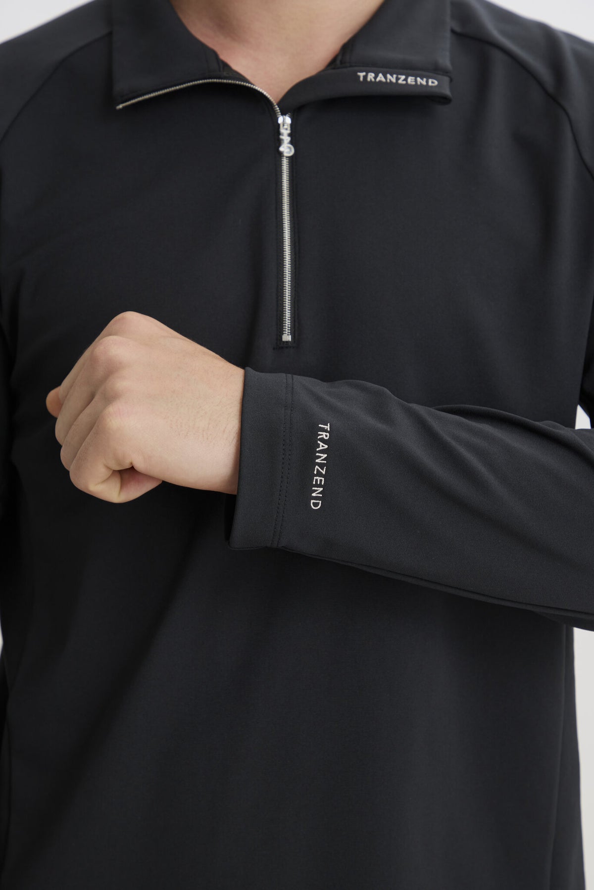 Metal Zip Baselayer - Men - Black - Image 8
