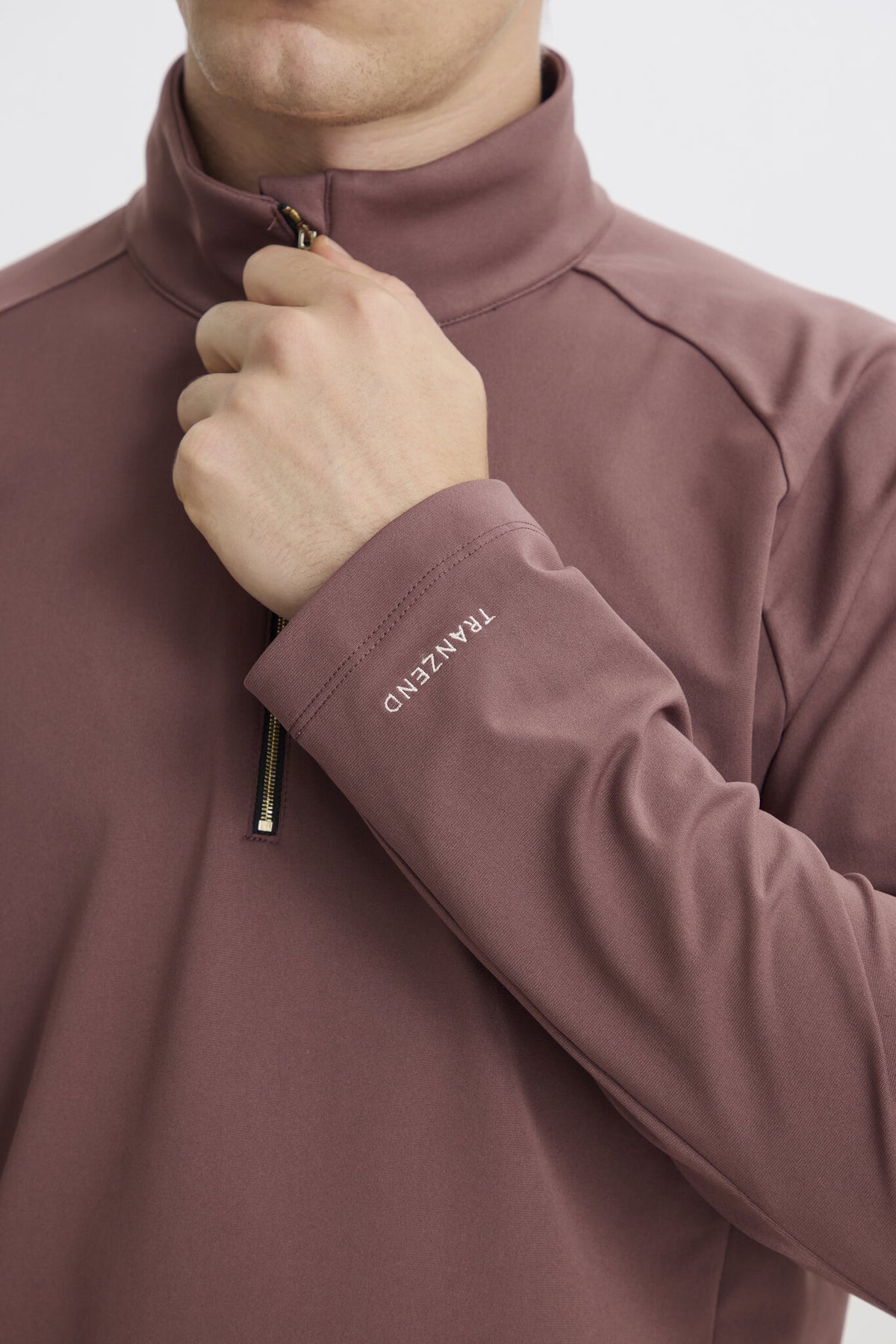 Metal Zip Baselayer - Men - Brown - Image 8