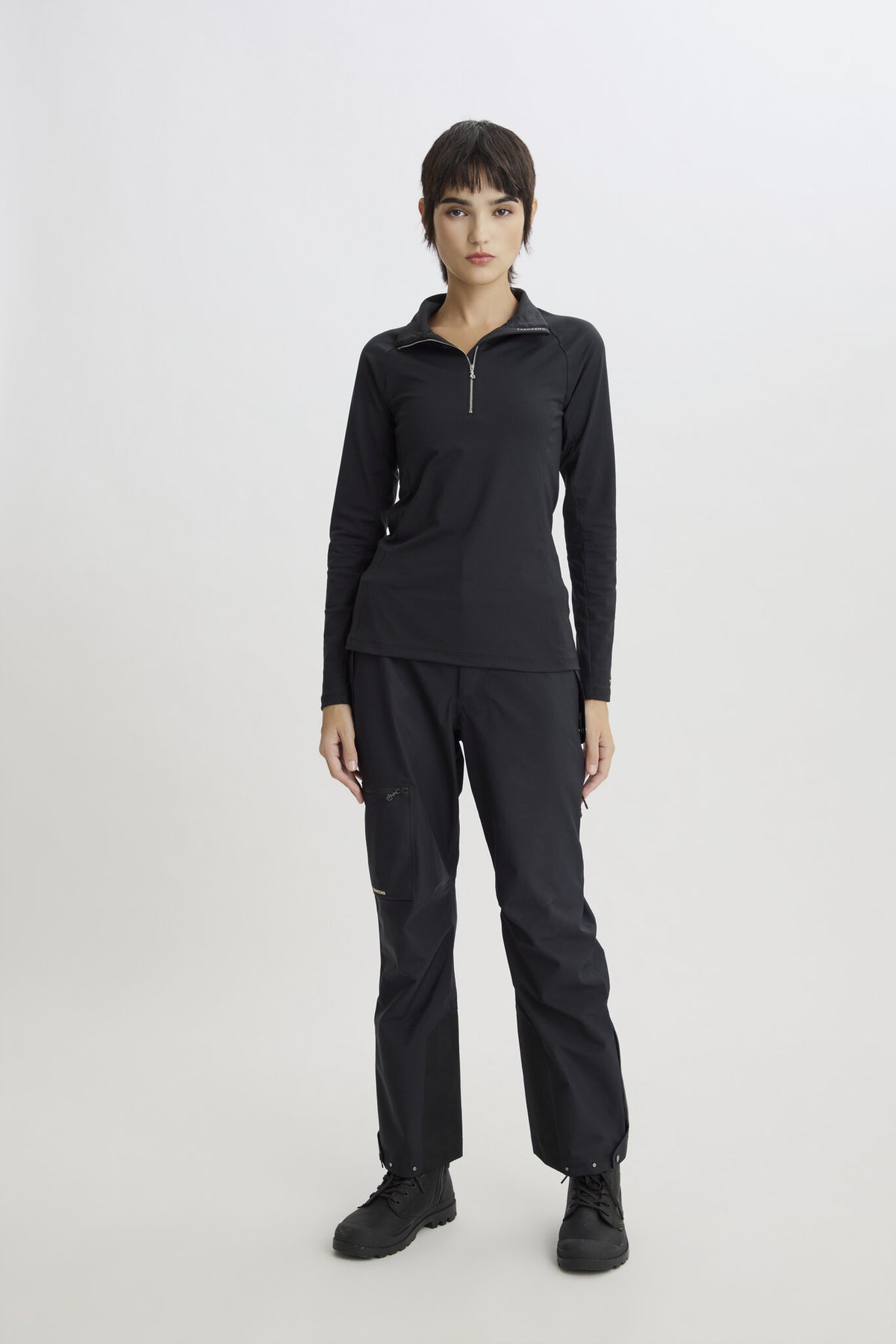 Metal Zip Baselayer - Women - Black - Image 4