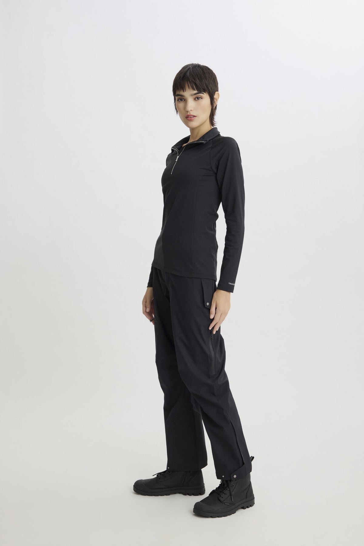 Metal Zip Baselayer - Women - Black - Image 5