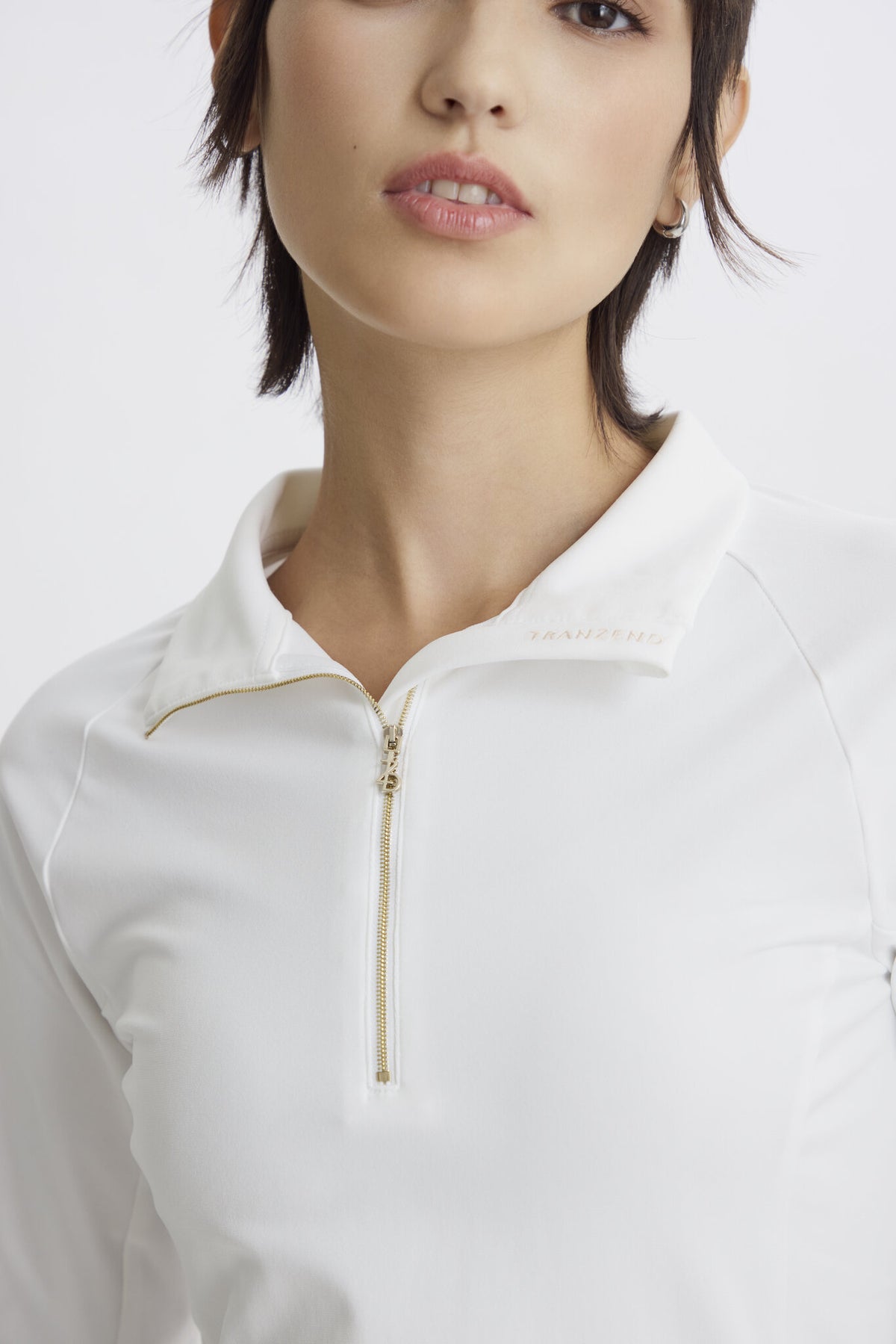Metal Zip Baselayer - Women - White - Image 8
