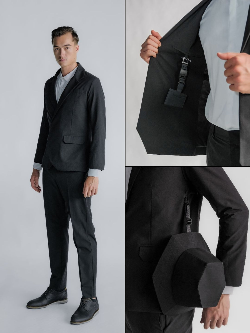 Ultra Suit 3.0 Double Breasted Full Set Black + M-system