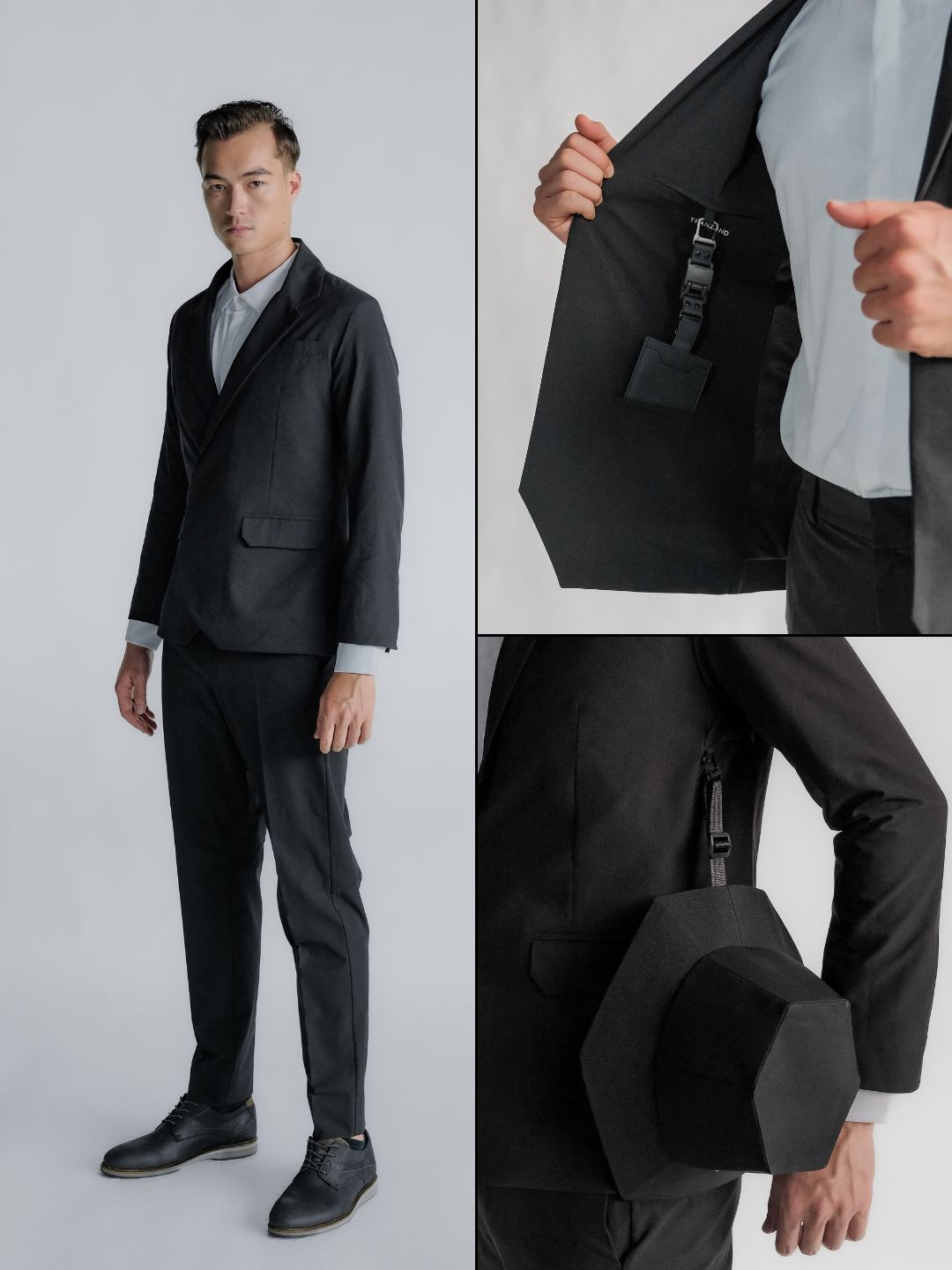 Ultra Suit 3.0 Double Breasted Full Set Black + M-system