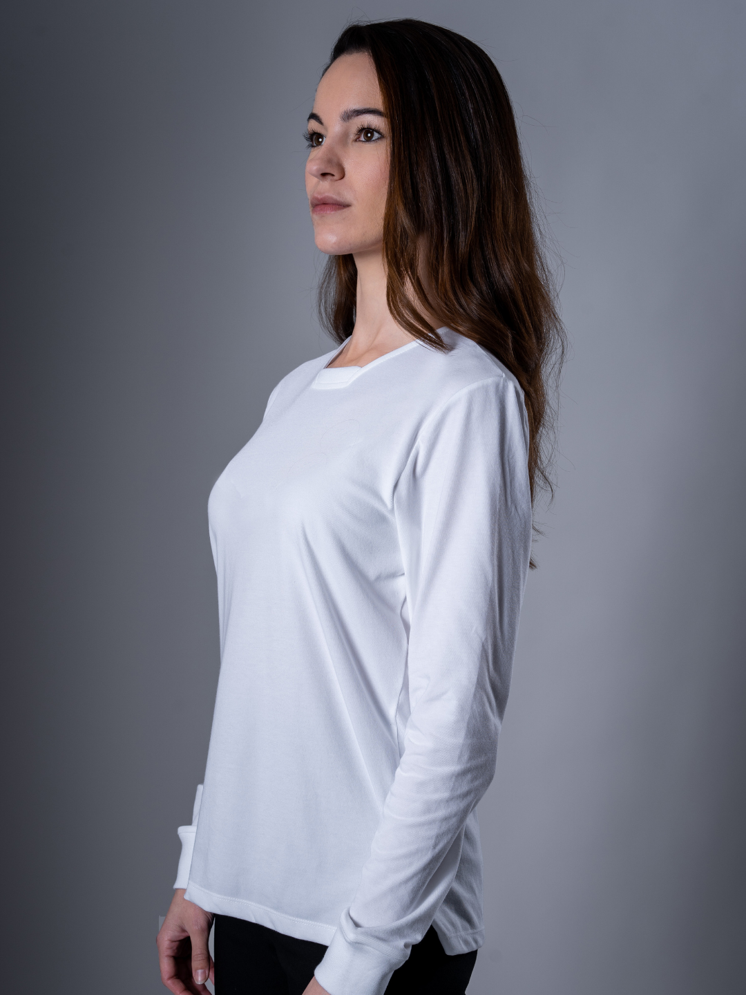 Ultra Tee T Neck Long Sleeve - TRANZEND