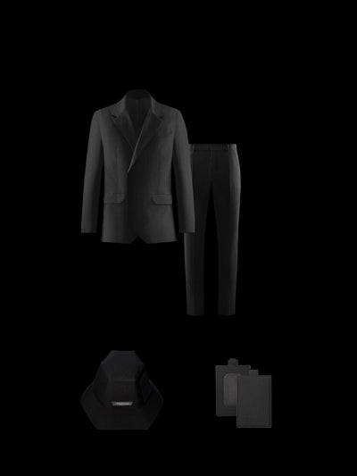 Ultra Suit 3.0 Double Breasted Full Set Black + M-system